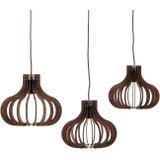 Lindby Lawenta hanglamp met houten kappen