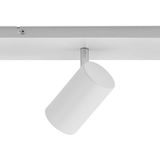 Lindby Strahler Joffrey, Modern, Stahl, Aluminium, weiß sand, 6 flammig, GU10, Deckenlampe