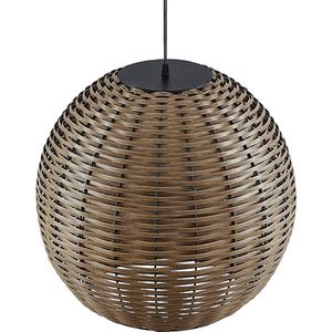 Lindby - Solar Tuinverlichting - 8 Lichts - Polyethylee - Ijzer - H: 42 cm - Lichtbrui - Zwart