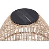 Lindby - Solar Tuinverlichting - 1licht - Polyethylee - Ijzer - H: 46.4 cm - Rotan Natuur