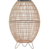 Lindby - Solar Tuinverlichting - 1licht - Polyethylee - Ijzer - H: 46.4 cm - Rotan Natuur