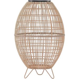 Lindby - Solar Tuinverlichting - 1licht - Polyethylee - Ijzer - H: 46.4 cm - Rotan Natuur