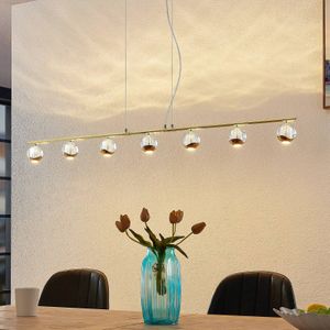 Lucande Kilio LED hanglamp, 7-lamps, goud