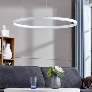 Hanglamp Albiona Arcchio, dimbaar, wit / opaal, Keuken, metaal, Modern