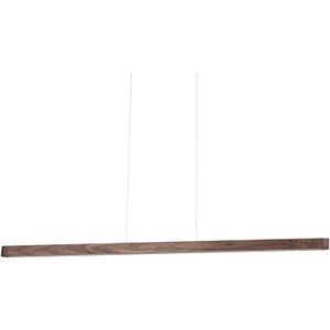 Envostar Lineo LED hanglamp donker grenen 135cm