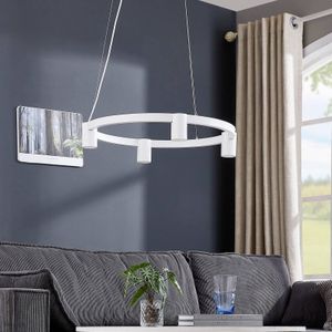 Arcchio Brinja hanglamp wit 4-lamps rond