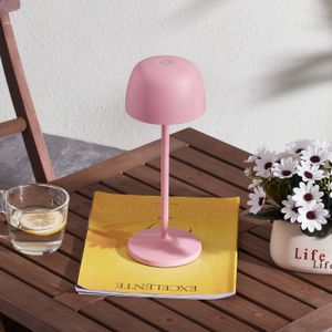 Lindby Terraslampen met touchdimmer 1licht Gegoten aluminium, kunststof H: 27 roze Inclusief lichtbron