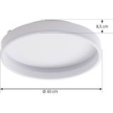 Lindby - Yasmen - Smart LED Plafondlamp - Wit - Metaal - CCT