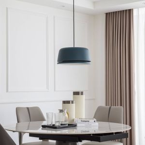 Lucande LED hanglamp Faelinor, blauw, aluminium, Ø 35 cm