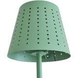 Lindby - Solar buitenverlichting- met dimmer - 1licht - Ijzer, plastic - H: 30 cm - saliegroen - Inclusief lichtbron