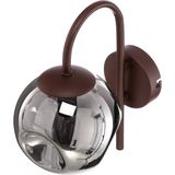 Lindby - Valentina - Wandlamp - Bruin - Dimbaar - Design - Metaal