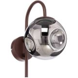 Lindby - Valentina - Wandlamp - Bruin - Dimbaar - Design - Metaal