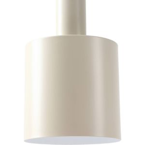 Lindby hanglamp Ovelia, zwart/bruin/beige, rond, 3-lamps.