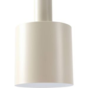 Lindby hanglamp Ovelia, zwart/bruin/beige, 3-lamps, ijzer