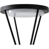 Lucande LED sokkellamp Elario, 44 cm, zwart, sensor