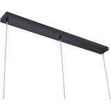 Lindby hanglamp Drakar, 3-lamps, grijs, glas, Ø 19,5 cm