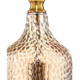 Lindby - hanglamp - 3lichts - Glas, metaal - E27 - amber, goud