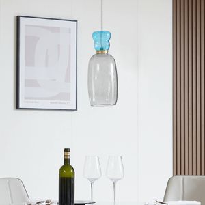 Lucande - Fay LED Hanglamp Grey/Blue Lucande