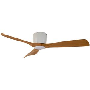 Moneno - Plafondventilator - Wit - Hout - Regelbare Lichtkleur - Met Afstandsbediening