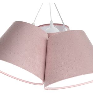 Euluna Hanglamp Rosabelle, kegelvormig, roze, 3-lamps