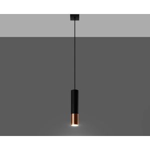 Hanglamp Thalassa Euluna, dimbaar, zwart, Woon-/ Eetkamer, metaal, Modern, hanglamp