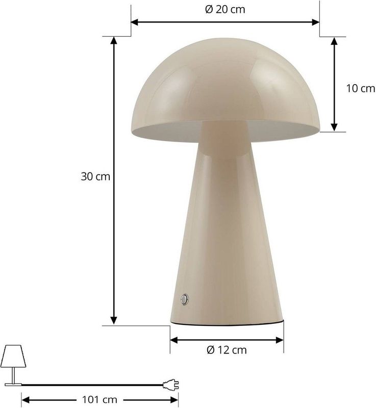 Tafellamp - Modern - Wit - Metaal