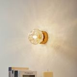 Lindby - Piatra - Wandlamp - Crème / Amber - Dimbaar - Modern - Glas