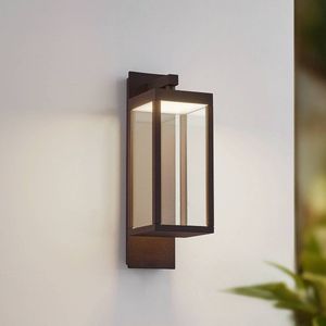 Lucande - LED wandlamp buiten - 1licht - Aluminium, glas - H
