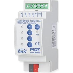 MDT EIB, KNX, LED Controller 4-kanaals 2/4A, RGBW, 2TE, REG - AKD-0424R2.02