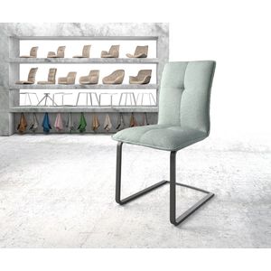 Sledestoel Maddy-Flex sledemodel vlak zwart stripes mint