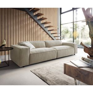 XXL-Sofa Tenso Chenille beige 285x105 cm big-sofa