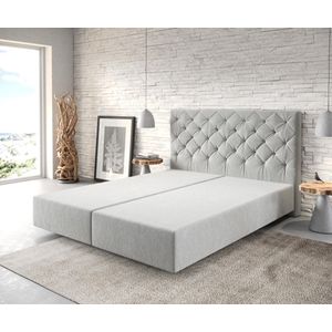 Boxspring-frame Dream-Great microvezel zilvergrijs 160x200