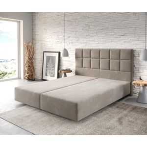 Boxspring-frame Dream-Fine microvezel beige 160x200