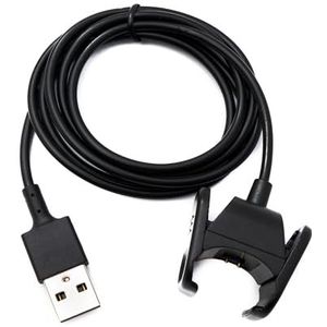 System-S USB 2.0 kabel 94 cm oplaadkabel voor Fitbit Charge 3 Smartwach in zwart