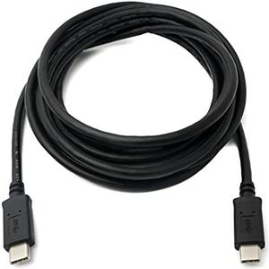 System-S USB 3.1 kabel type C stekker naar stekker, 3 m, zwart