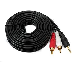 SYSTEM-S RCA-kabel (2 cinch-stekkers naar AUX-stekker, 3,5 mm, stereo AV-stekker) 5