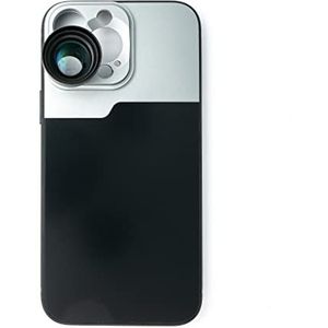 SYSTEM-S Zoom Lens 3X Tele Lens Filter met Hoes in Zwart voor iPhone 13 Pro Max