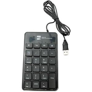System-S Numpad numpad numtoetsenblok 23 toetsen USB 2.0 type A ergonomisch toetsenbord met extra toetsen