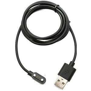 System-S USB 2.0-kabel, 100 cm, voor Realme Watch 3 smartwatch, zwart