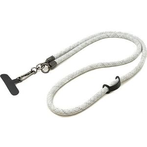 System-S Schouderband, extra dik, voor smartphone hoes van nylon in wit