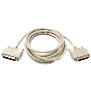 System-S D Sub Nulmodemkabel 3m 25-pins mannelijk naar mannelijk adapter RS530 grijs