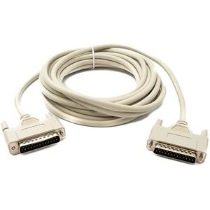 System-S D Sub Câble null modem 5 m 25 broches mâle vers mâle adaptateur RS530 Gris