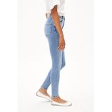 DetoxDenim - Skinny Broek - Effen - 92% Katoen - Hoge Taille