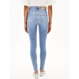 DetoxDenim - Skinny Broek - Effen - 92% Katoen - Hoge Taille