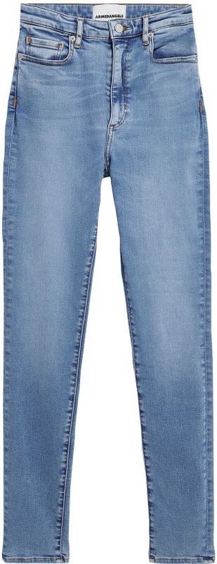DetoxDenim - Skinny Broek - Effen - 92% Katoen - Hoge Taille