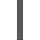 byLIVING Garderobe JAKOB, Breite 49 cm, Old Wood/anthrazit, Spiegeltür