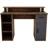 byLIVING Schreibtisch DIEGO, Breite 120 cm, Old Wood (Altholz-Optik)/anthrazit