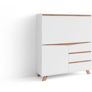byLIVING Secretaire VALENTIN ruimtebesparende werkoplossing met veel opbergruimte, breedte 120 cm (1 stuk)