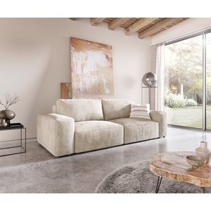 Big-sofa Lanzo L Corduroy Beige 260x110 cm