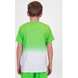 BIDI BADU Crew Gradiant Junior Tee - neon green white Shirts Kinder